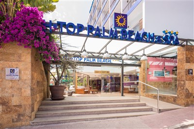 htop PALM BEACH - BUS - pohled na hotel z čelní strany